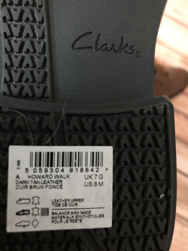 Clarkes Dark Tan Howard Walk Shoes