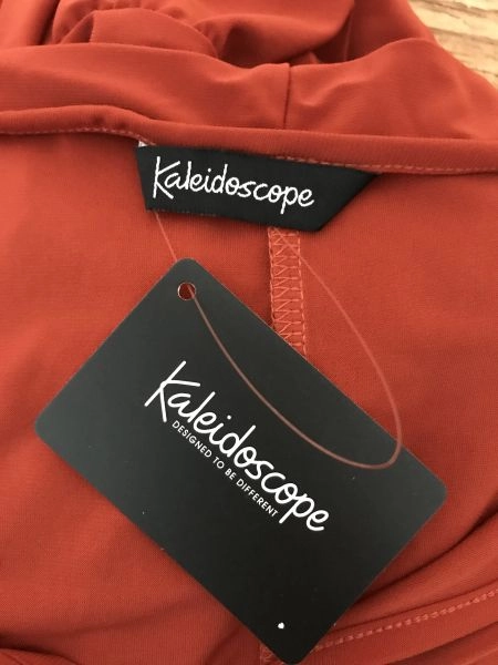 Kaleidoscope Orange Maxi Length Tiered Dress