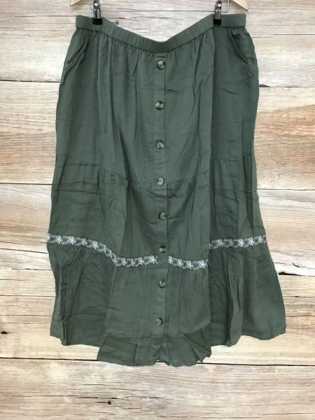 Together Khaki Green Maxi Skirt