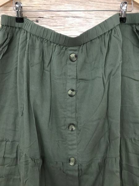 Together Khaki Green Maxi Skirt