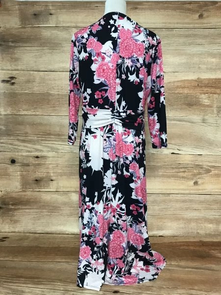 Together Pink and Black Wrap Style Dress
