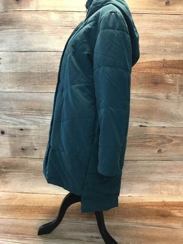 Petrol green padded coat