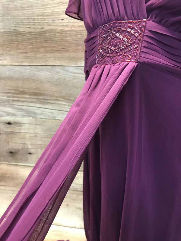 Berry purple maxi dress