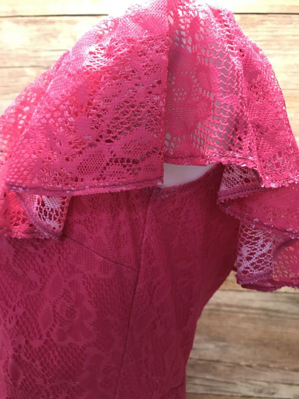 Pink Laced Maxi Dress