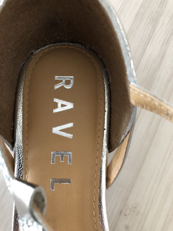 Ravel Sliver Leather Flat Sandals