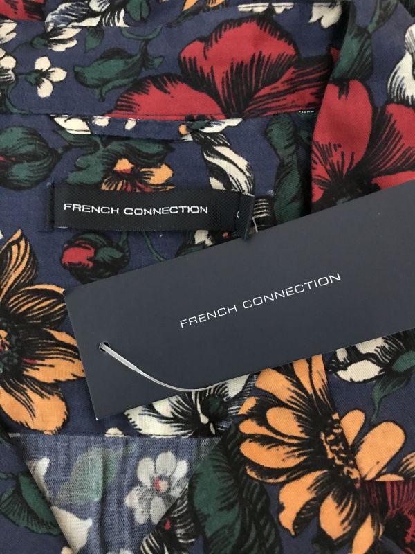 French Connection Navy Floral Shirt