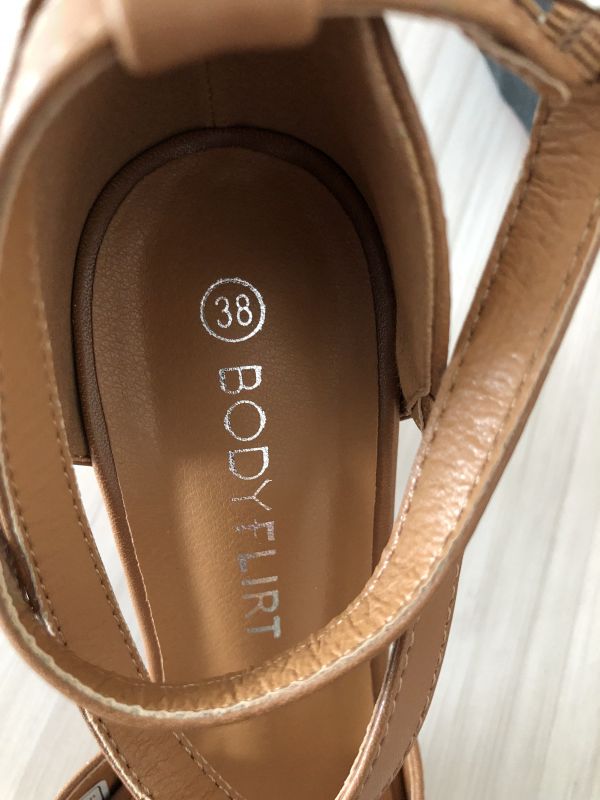 Bon Prix Tan Block Heeled Sandals