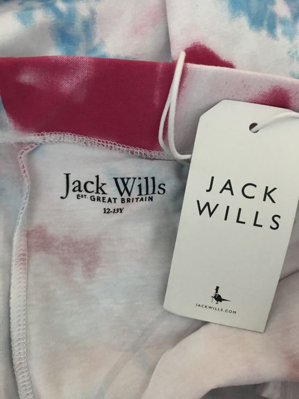 Jack Wills Pink and Blue Tie Dye Leggings