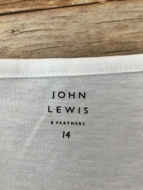 John Lewis White Cotton T-Shirt