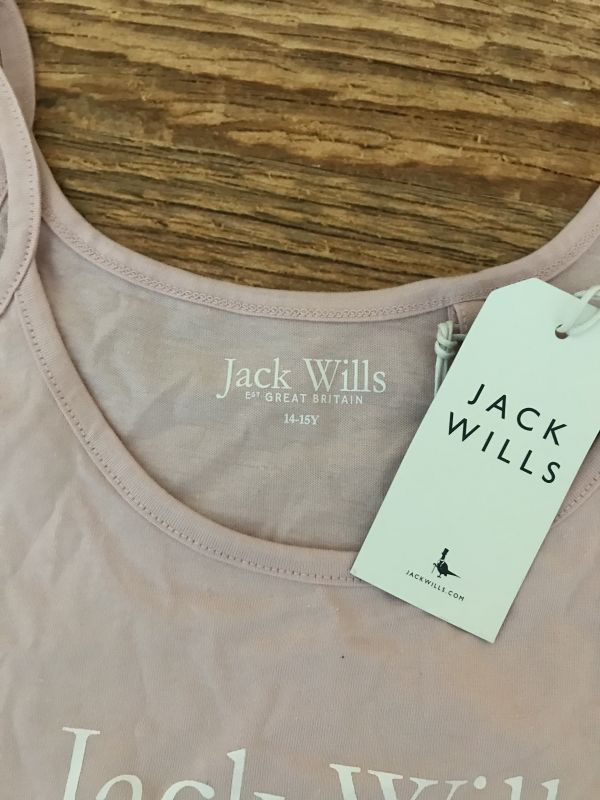 Jack Wills Pink Strappy Crop Top