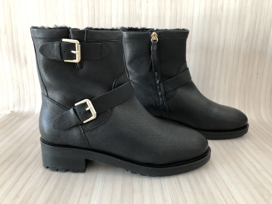 Hobbs Black Philippa Leather Ankle Boots
