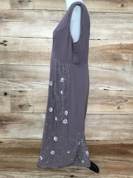 Together Lilac Beaded Maxi Dress