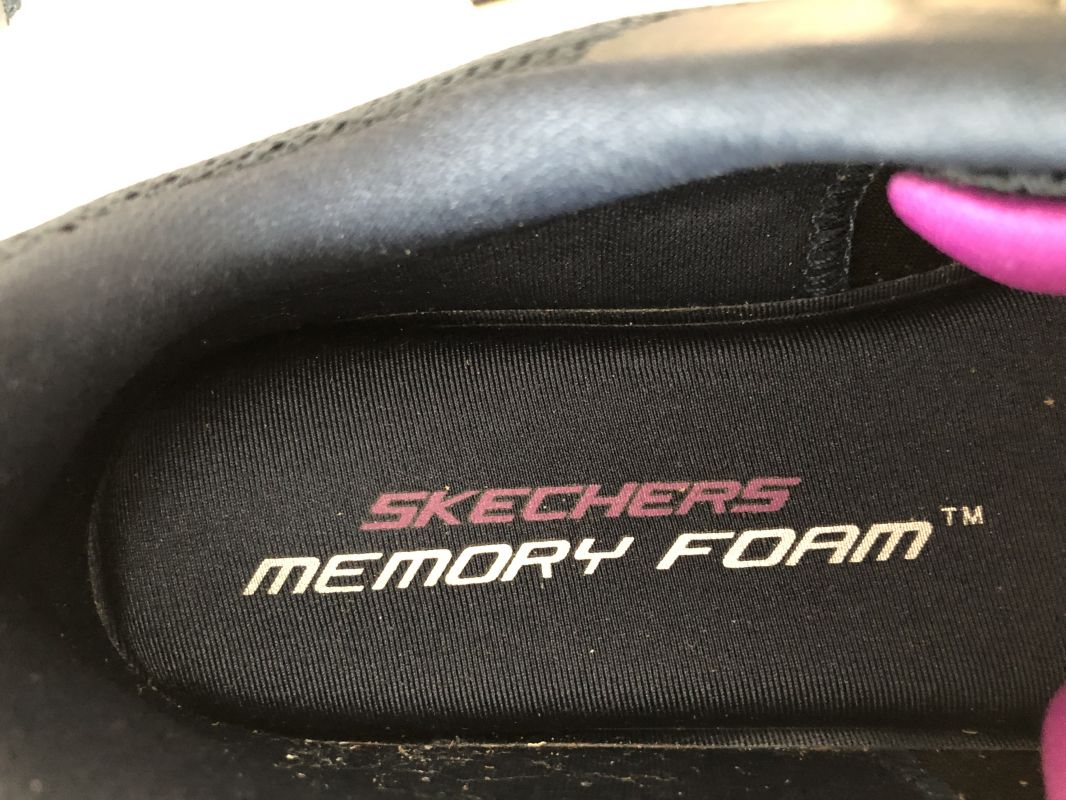 Skechers 3D Print Hotmelt Navy Mesh With Memory Foam Pumps