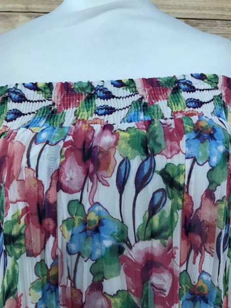 Kaleidoscope Multicolour Floral Print Crinkle Pleat Skirt