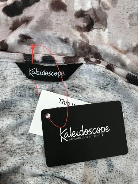 Kaleidoscope Animal Print Top with Tie Belt
