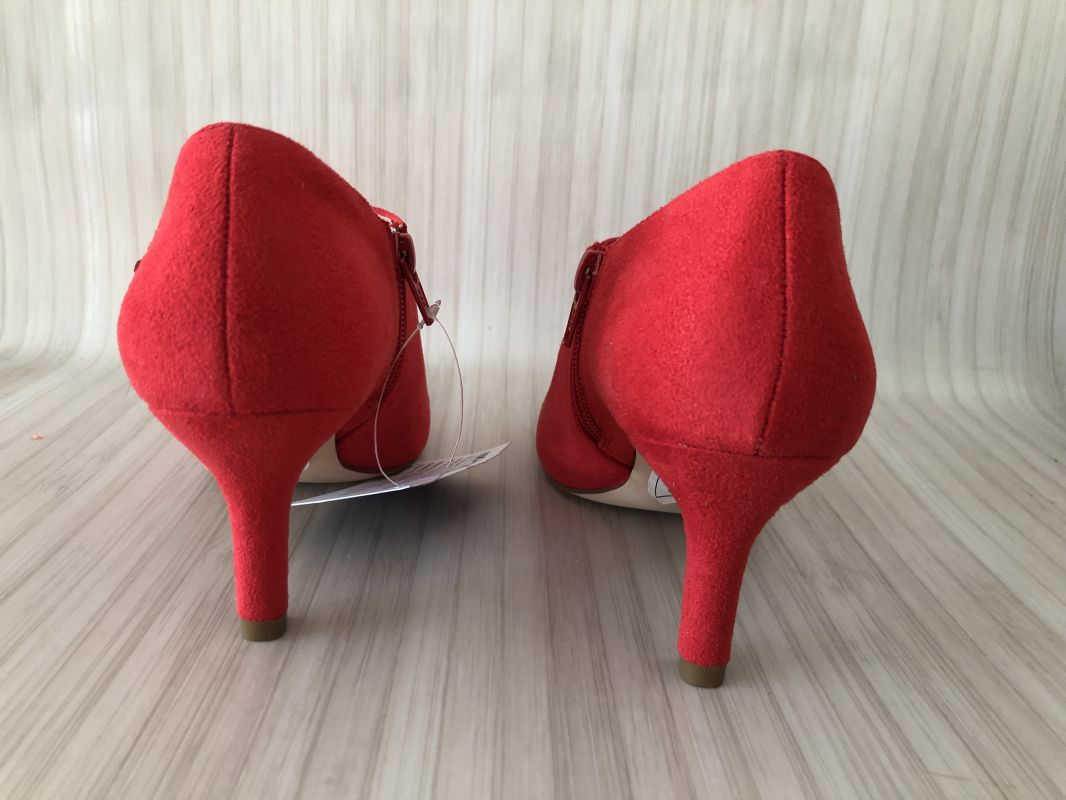 Kaleidoscope Red Cut-Out Shoe Boots