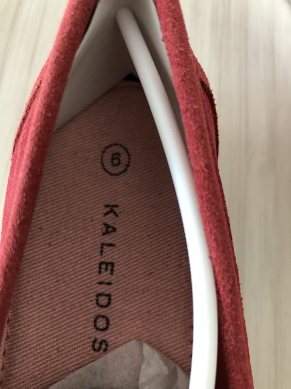 Kaleidoscope Coral Slip On Suede Loafers