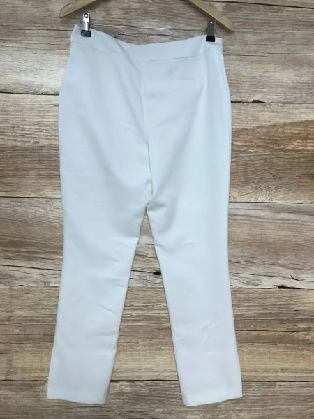 Together White Trousers with Sequined Hem