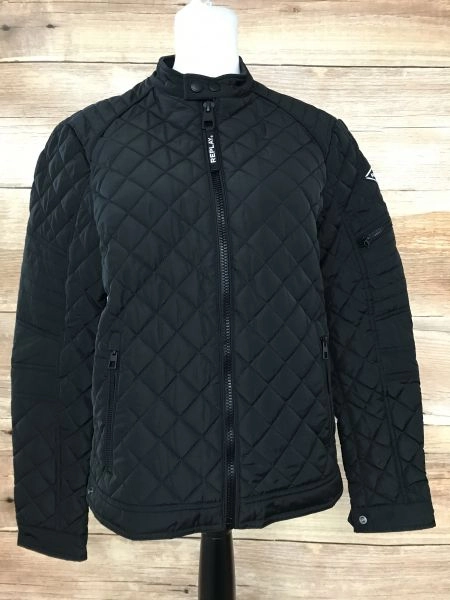Replay Black Quilted Jacket