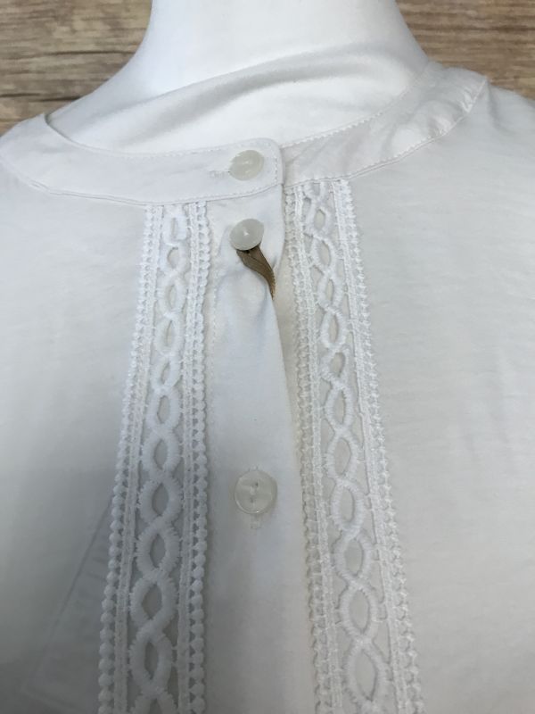 BPC White Embroidery Blouse