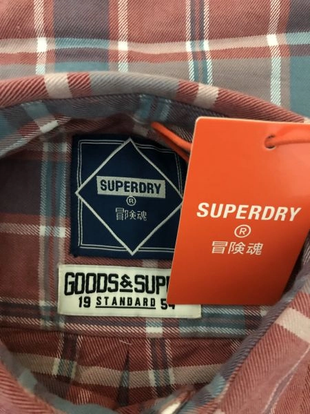 Superdry Red Check Sun Faded Lumberjack Shirt
