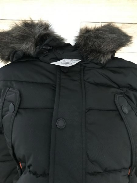 Superdry Black Longline Chinook Jacket