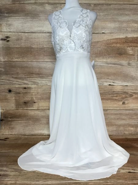 BonPrix Collection Ivory Wedding Dress with Lace Bodice