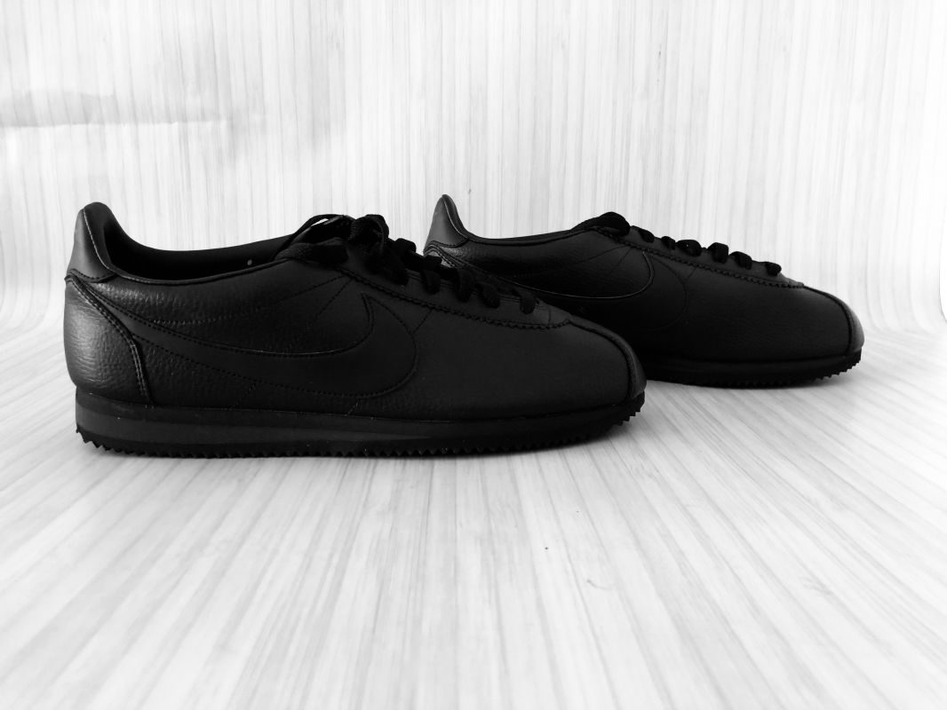 Nike Classic Cortez Leather Black Trainers
