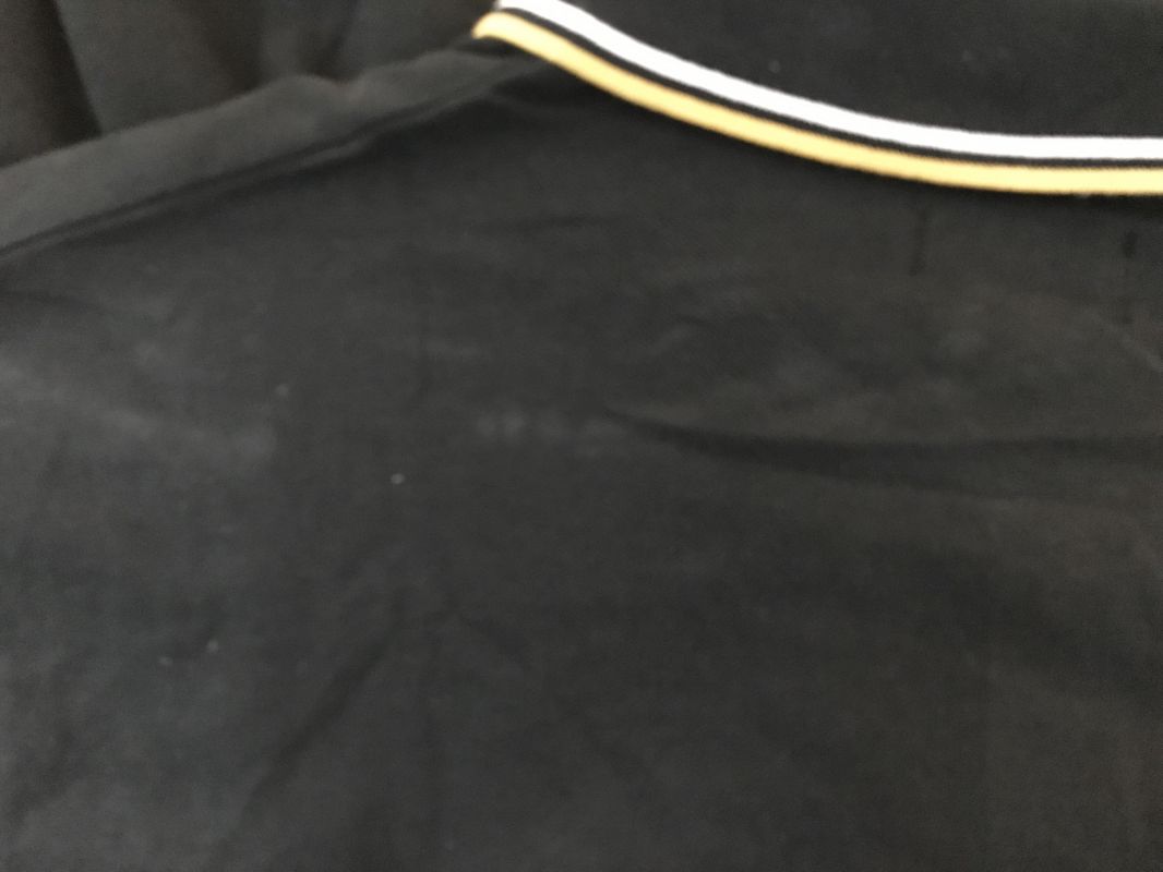 Jacamo Black Polo Shirt with Yellow and White trim