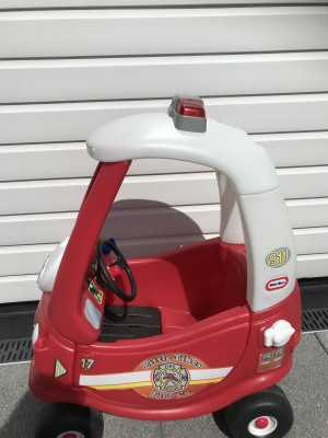 Kids cozy coupe car fire ride and rescue