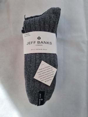 Jeff Banks 5 Pair Socks