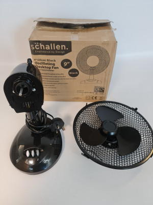 Schallen 9" Portable Desk Oscillating Cooling Fan