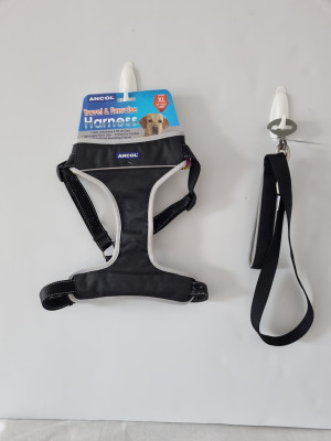 Ancol XL Travel & Exercise Harness with Matching Lead
