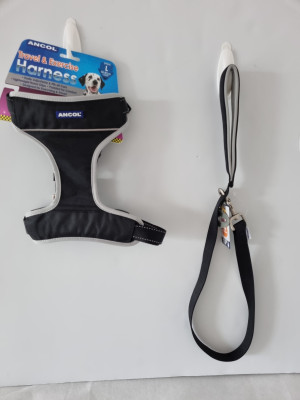 Ancol Large Travel & Exercise Harness & Matching Lead