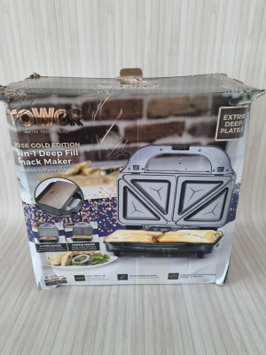 TOWER 3-in-1 Deep Fill Sandwich Toaster