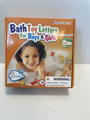 Bath toy letters