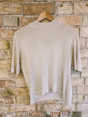 Vintage 1990s beige knit top