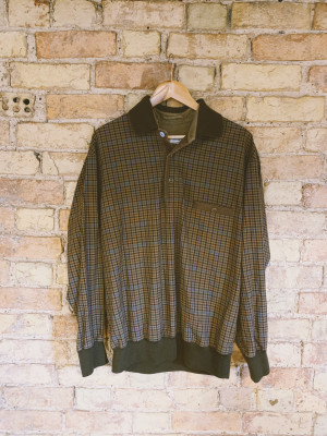 Vintage brown cotton shirt Size L
