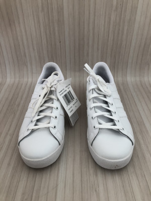 Adidas White Lace Up Trainers