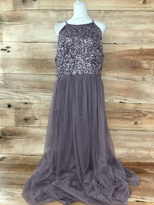 Maya Deluxe Curve Purple Prom/Bridesmaid Dress