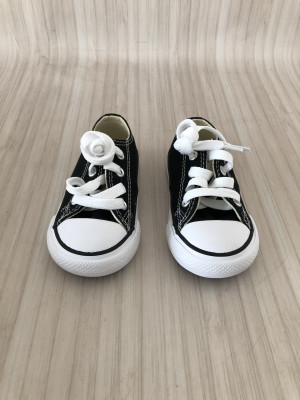 Converse Black Chuck Taylor All Star Ox Infant Trainers