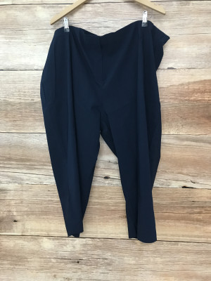 Sheego Navy Cropped Chino Trousers