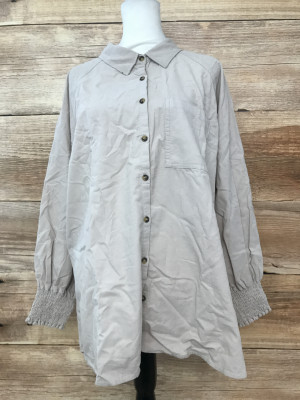 Simply Be Cream Button Up Shirt