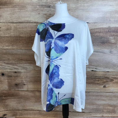 White butterfly top