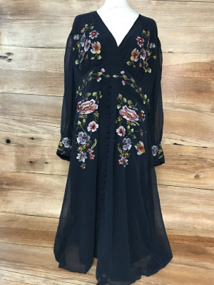 Hope and Ivy Navy Blue Dress
