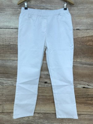 BonPrix White Cropped Trousers
