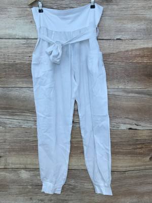 Buffalo White Linen Beach Trousers
