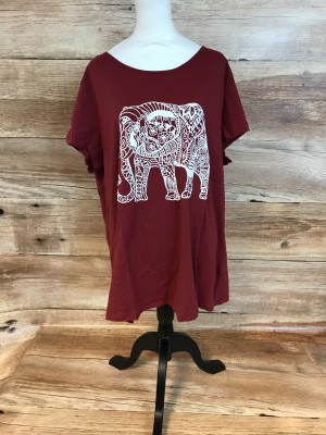 Red elephant top