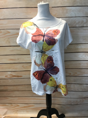 White butterfly top