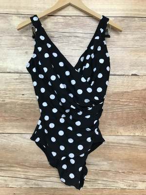 Bon Prix Black and white polka dot swimsuit